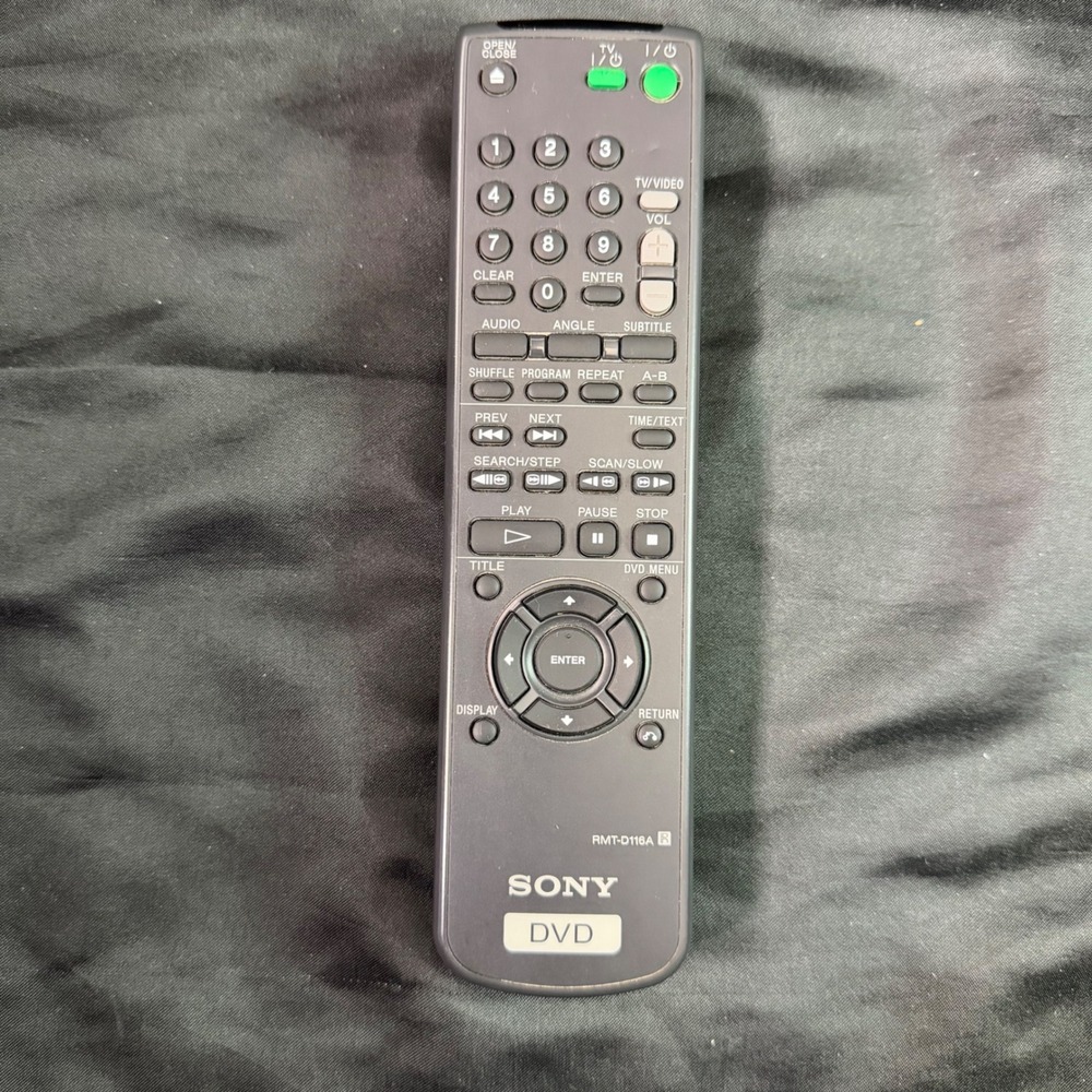 Sony RMT-D116A DVD Player Remote Control Gray OEM Replacement
